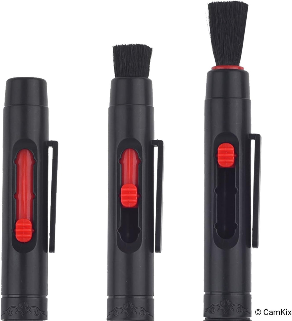Camera Lens Cleaning Kit - Air Blower, Cleaning Brush, 2in1 Lens Cleaning Pen, 50 Individually Wrapped Wet Tissues