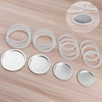 1 Filter And 3 Silicone Gasket Seals, Replacement Aluminum Filter For 2/3/6/9/12 Cup Espresso Coffee Maker(9 cup)