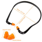 16 Pcs Banded Earplugs for Shooting Range Band Ear Plugs, Orange