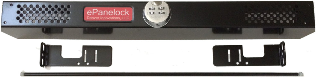 1U Rack-mount Security Cover PLUS Cable Management - 10K Combination Locking Panel for Physical Security/Access