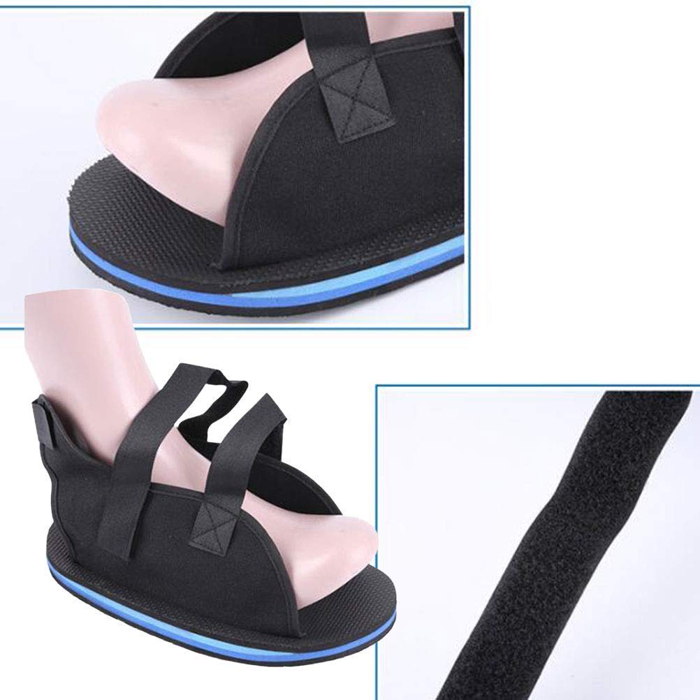 Post Op Shoe Broken Toe Open Walking Shoe Lightweight Surgical Foot Protection Cast Boot Adjustable Straps for Ankle