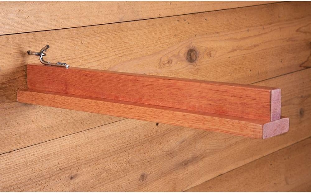 Collapsible Wooden English Saddle Rack | 18" Length | Easy to Mount | Folds Down Not Used | Fits Shorter Skirted
