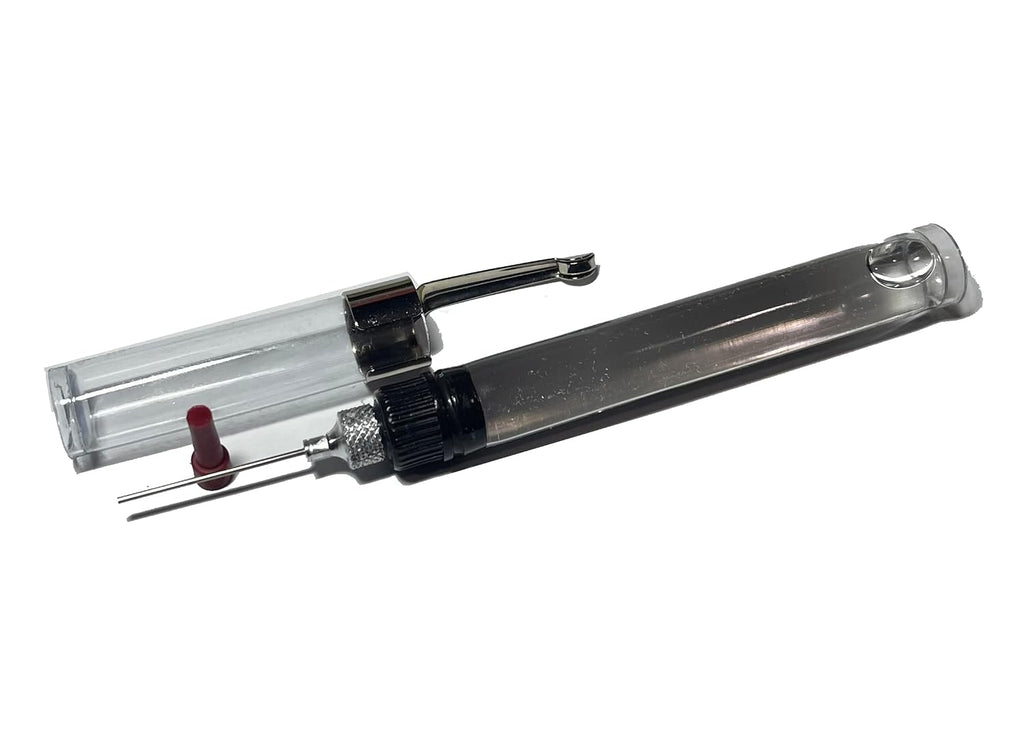 Refillable Needle Precision Pin Point Lube Systems Oiler + Oil with Pocket Clip (2 piece)