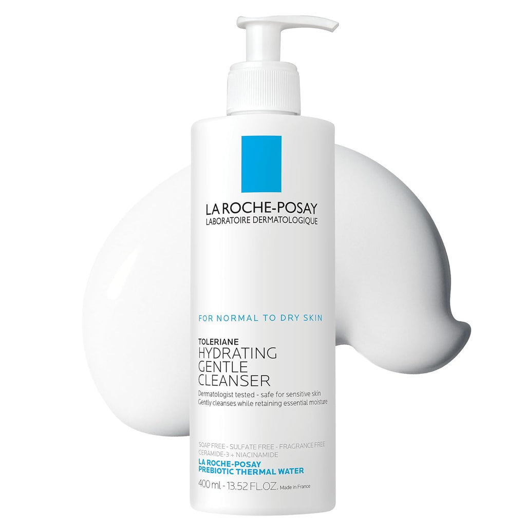 Toleriane Hydrating Gentle Facial Cleanser, 13.52oz | Face cleanser with niacinamide & ceramides, safe for sensitive