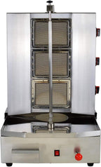 Shawarma Propane Gyro Machine Gas Kebab Doner Automatic Vertical Broiler with 3 Burners
