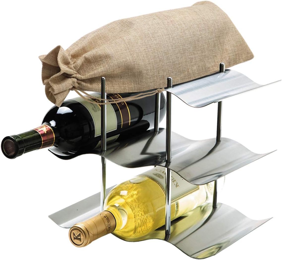 10pcs Burlap Wine Gift Bags for 1.5L Bottles, Large