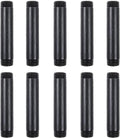 10 Pack 1/2 x 4 Inch Black Pipe Malleable Steel Nipples Fitting