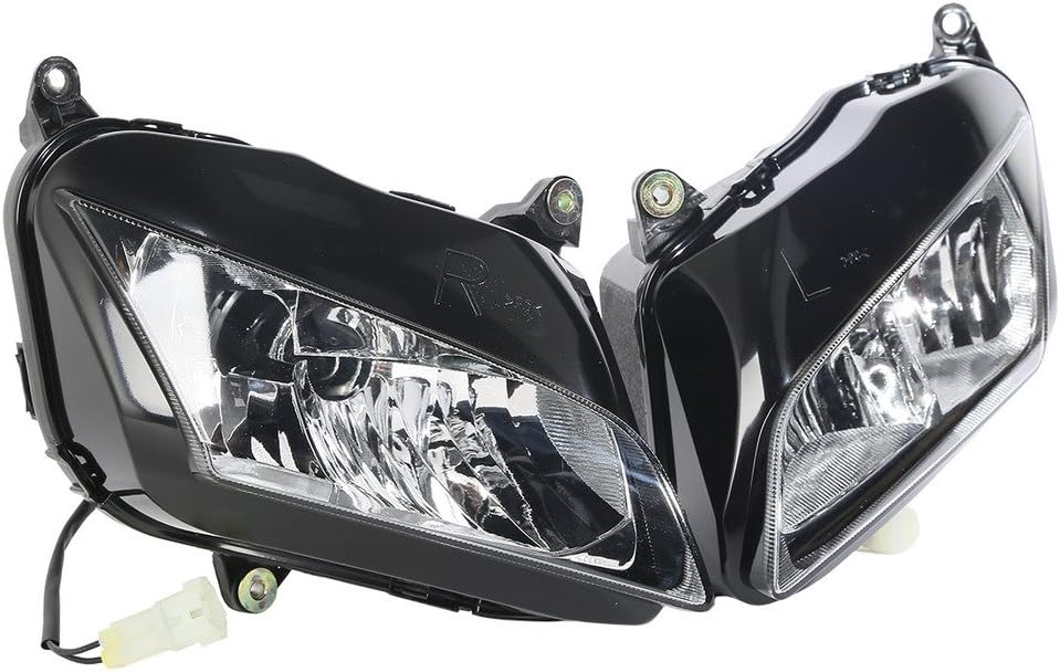 XFMT Headlight Head Light Lamp Assembly Compatible with 2007-2012 Honda CBR 600RR 2008 2009 2010