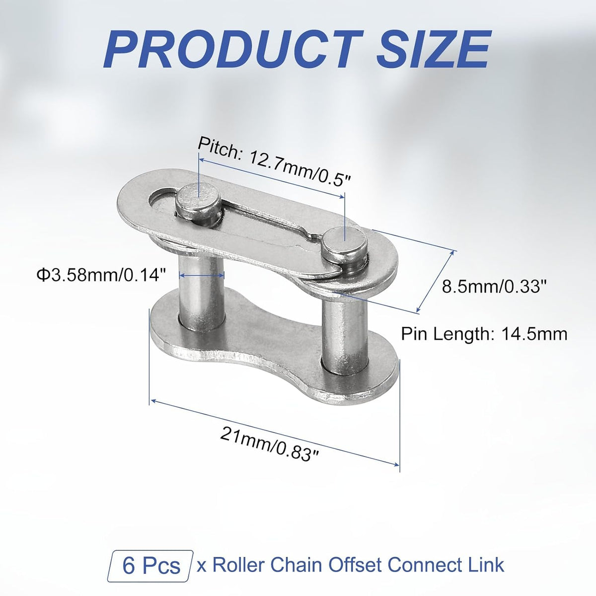 DTGN 6Pcs ANSI #41 Roller Chain Connect Link, 12.7mm Pitch