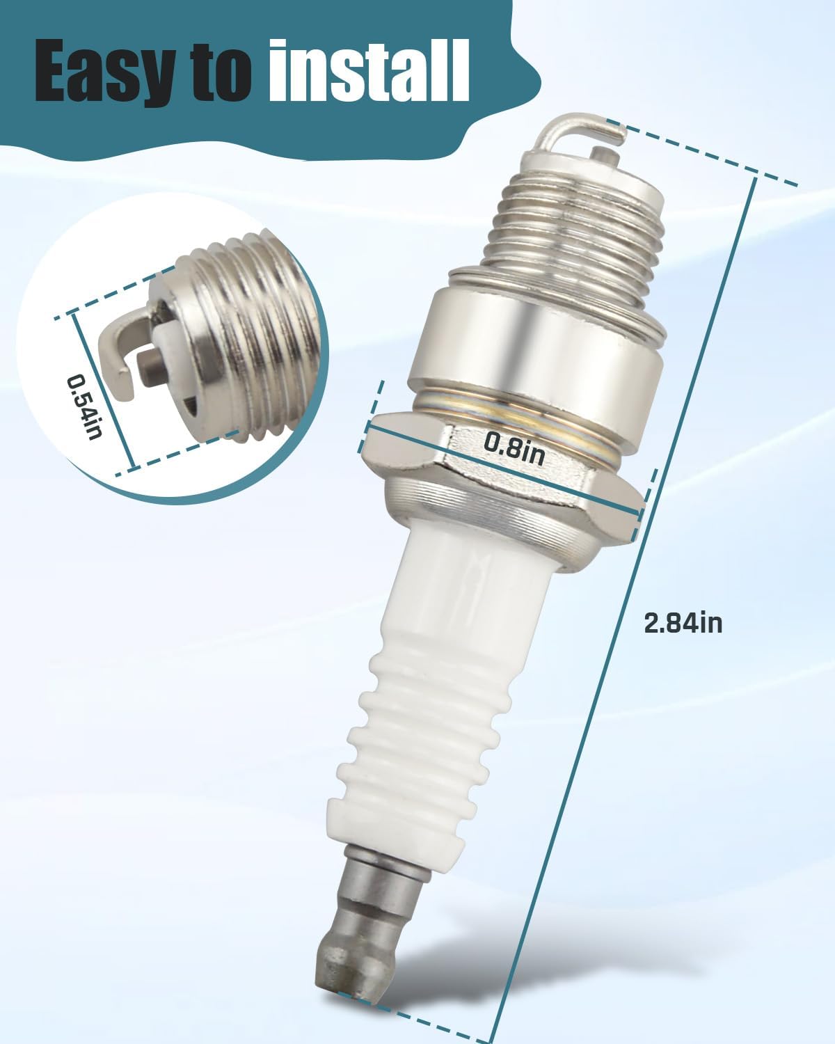 QL77CC Outboard Motor Spark Plug Fit for Mercury Mariner Johnson Evinrude