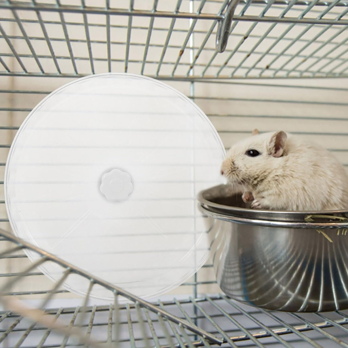 Silent Hamster Running Wheel Large 12-Inch Exercise Wheel for Hamsters Chinchillas Gerbils Sturdy Crystal Design Dual