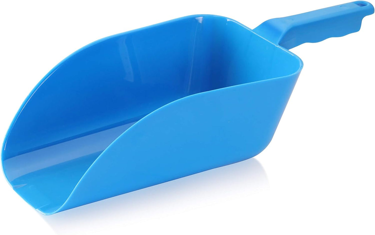 Polycarbonate Plastic Utility Ice Scoop, Blue, 64 oz