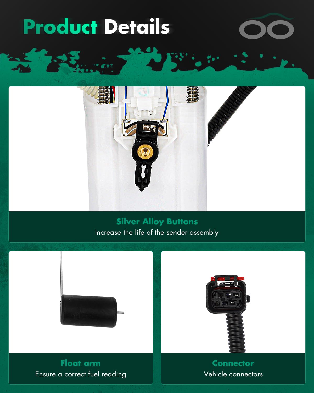 SCITOO Fuel Pump Assembly compatible with for Jeep 2001 2000 1999 1998 1997
