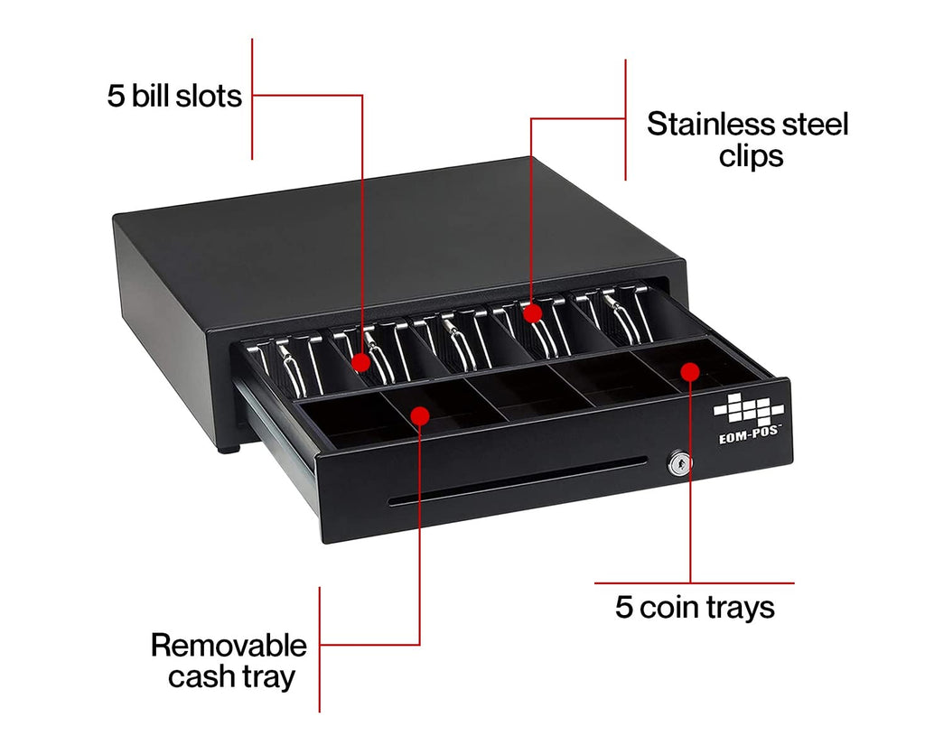 Cash Drawer+Bracket, Receipt Printer, for Square Stand and Register