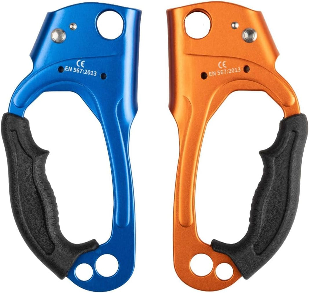 Quick Up Rope Ascender for Both Hand, UIAA & ISO & CE Certified Hand Ascender, Rope Clamp for 8~13MM Rope