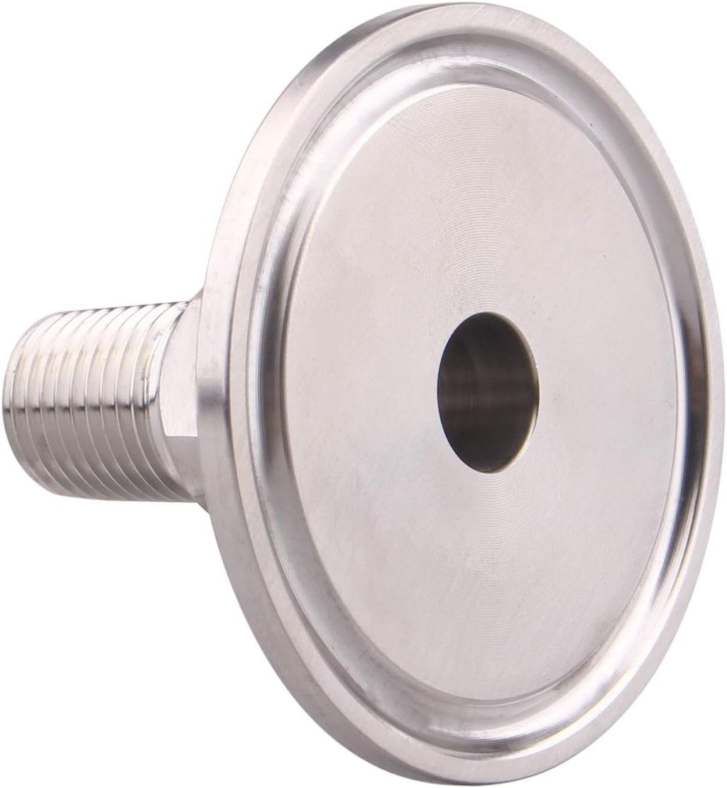 DERNORD 1.5 Inch Sanitary Tri Clamp to 1/4 Male Tri Clover