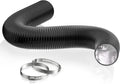 6 Inch Dryer Vent Hose, 16 Feet Long Flexible PVC Hose, Three Layer Noise Reducer Hose Aluminum Ducting for Heating