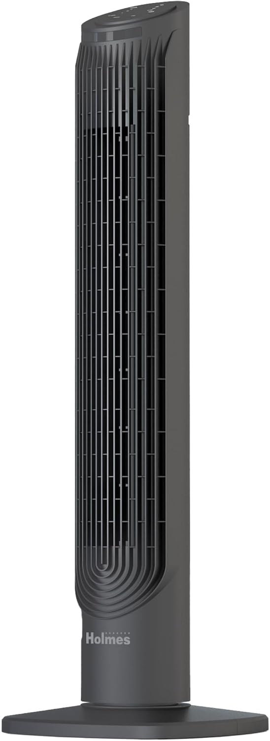 36" Slim Tower Fan 6-Speed Power Breeze Remote 75° Osc.