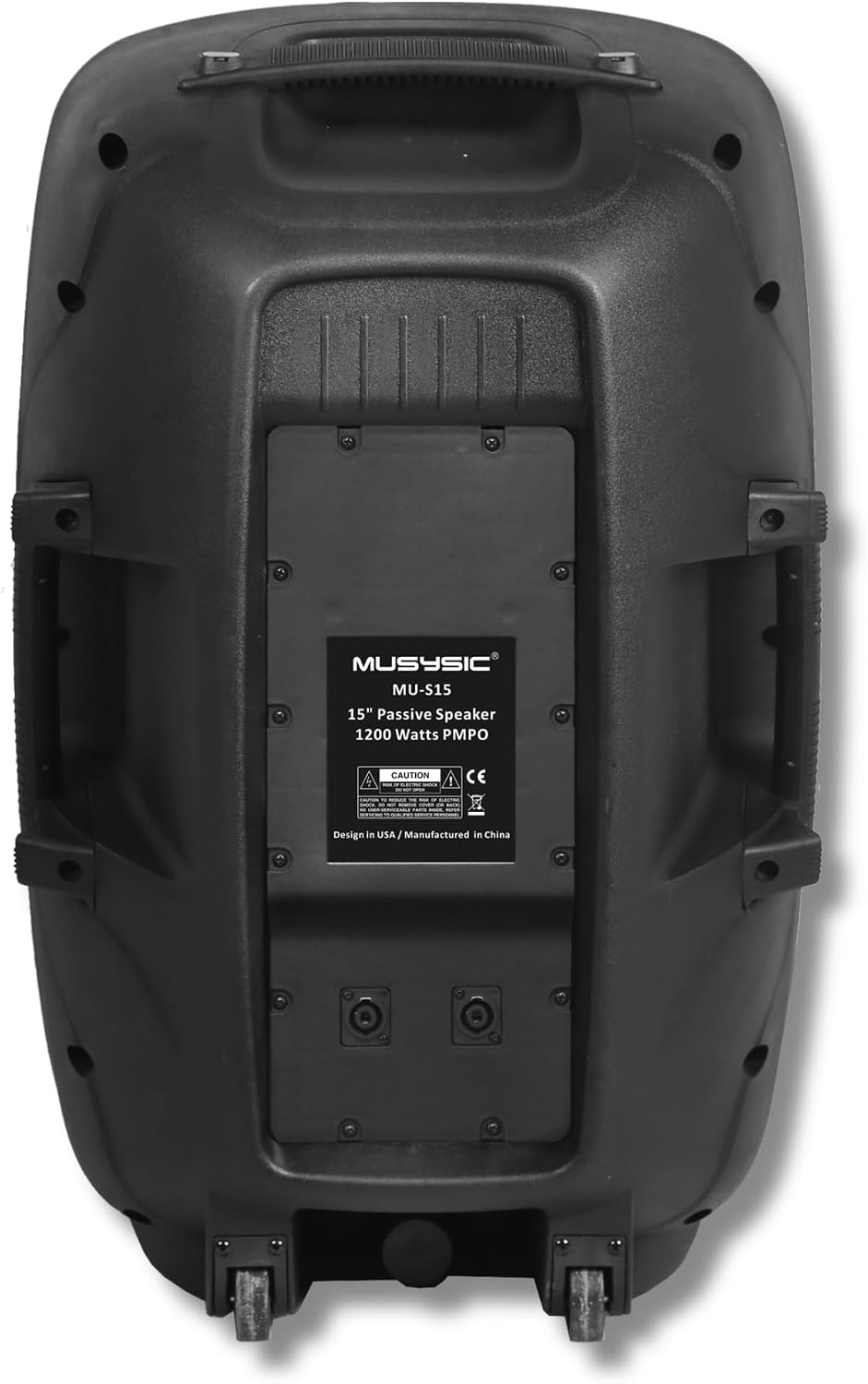 15 Inch Passive PA Speaker - 1200W Peak Power Professional | DJ Loudspeaker with Titanium Driver, ABS Cabinet