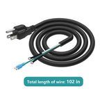 22-64-1260 Power Cord Set Replacement 100in Heavy Duty Power Cable