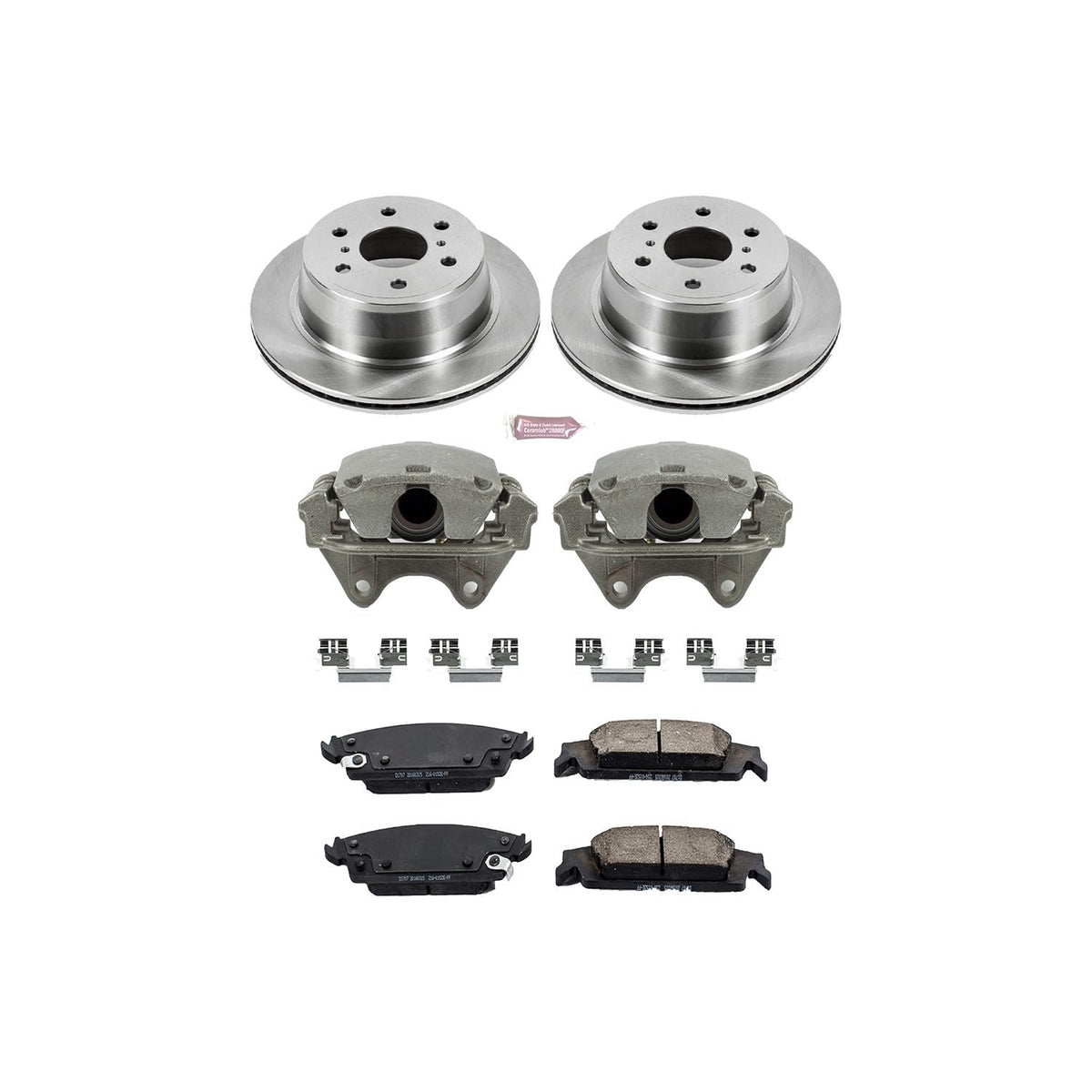PowerStop Replacement Brake Pad Rotor Caliper Kit Rear KCOE6562