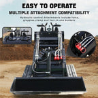 Mini Skid Steer Loader 14 HP Rato Engine Tracked Stand-On Loader Perfect for Construction and Farm Use Include