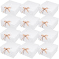 12pcs White Clamshell Gift Boxes with Lid for Weddings