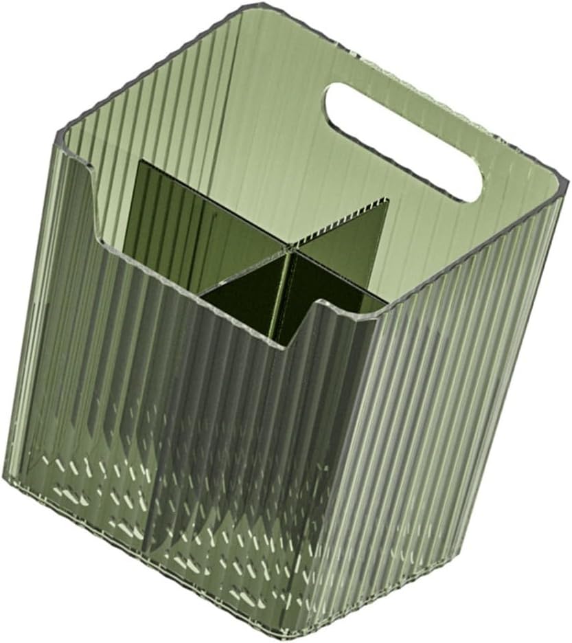 Wall Mounted Makeup Organizer Box for Bathroom, Dark Green