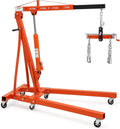 2 Ton Hydraulic Engine Hoist Cherry Picker, 4400LBS, Orange