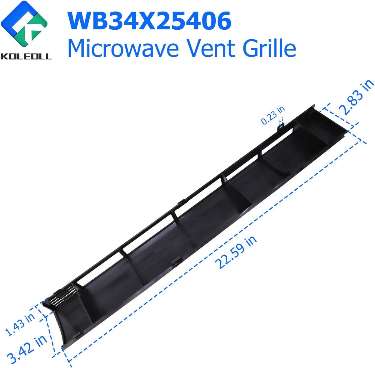 1PC WB34X25406 Microwave Vent Grille Replacement for GE Over-the-Range Microwaves