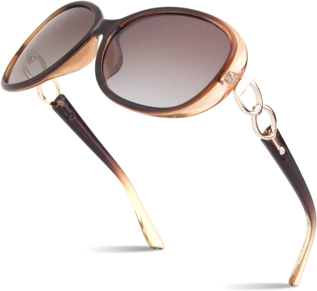 Sunglasses Womens Polarized, Trendy Oversized Big UV400 Sun Glasses | Anti Glare,Vintage Butterfly Design,Lightweight