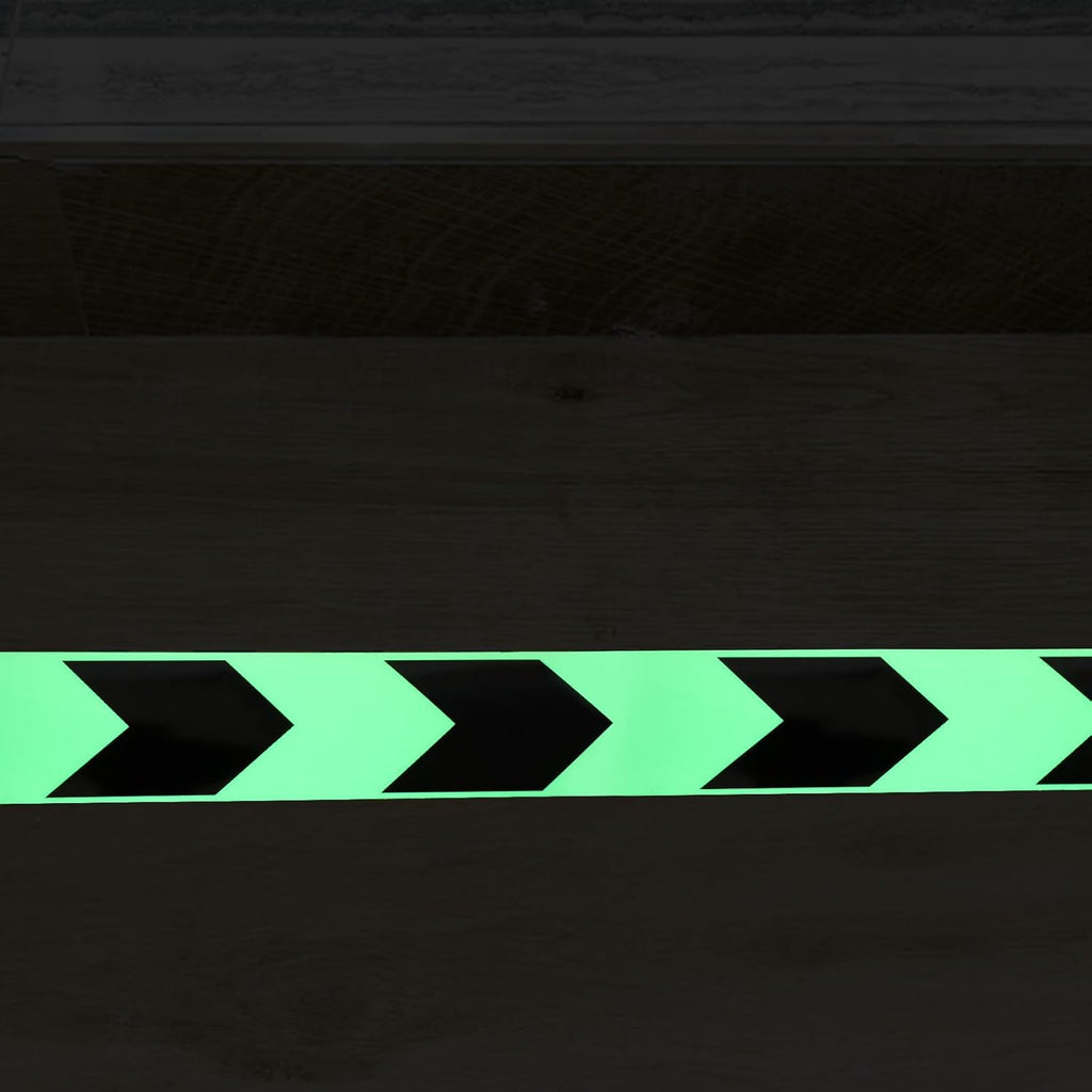 Glowing Arrow Warning Tape Roll for Warehouses and Offices PET