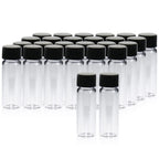 4ML Small Clear Glass Vials with Screw Caps, 20 PCS
