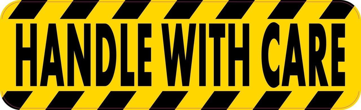 Handle with Care Vinyl Sticker, 10 inches by 3 inches