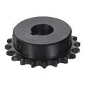 uxcell #40 Chain Roller Sprocket B Type, 1" Bore 20 Tooth Single Strand Chain Sprocket, Carbon Steel, Keyway with Set Screws