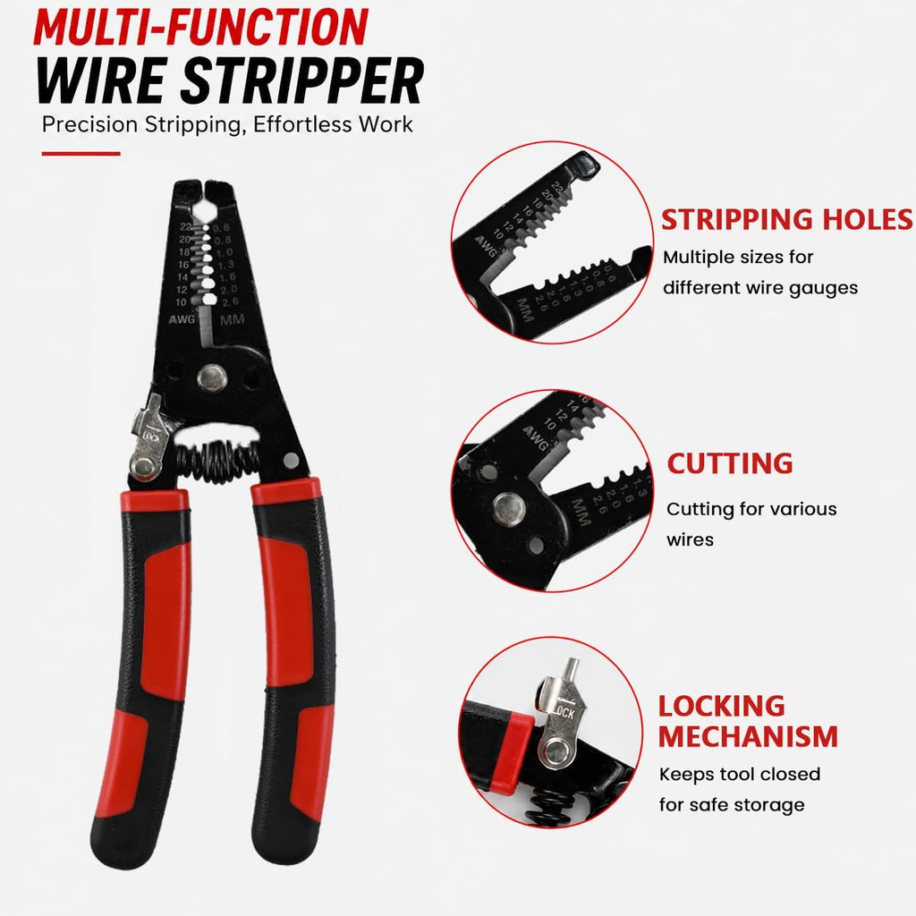 Solar Wire Crimper Tool Kit 14-10 AWG with 12 PCS MC4 Connectors | Includes Wire Crimping Tool and Stripper,2 Spanner