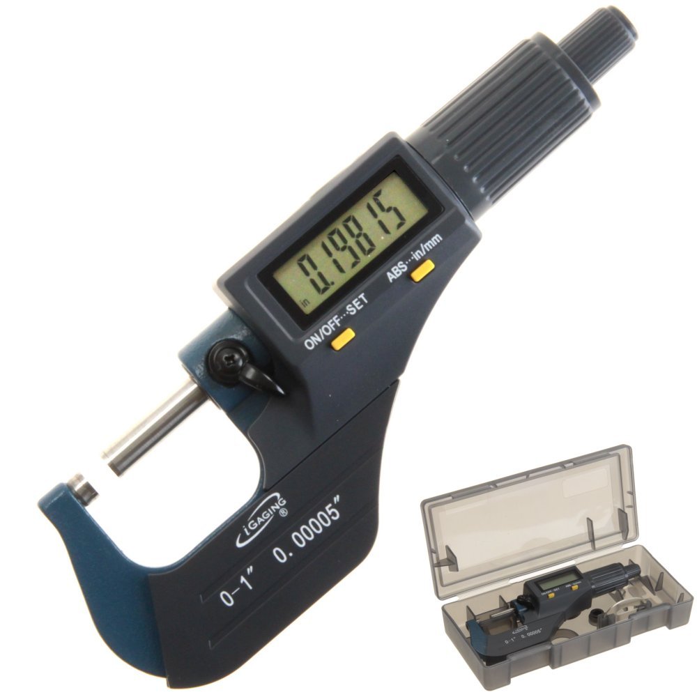 iGaging 0-1" Digital Electronic Micrometer w/Large Display Inch/Metric