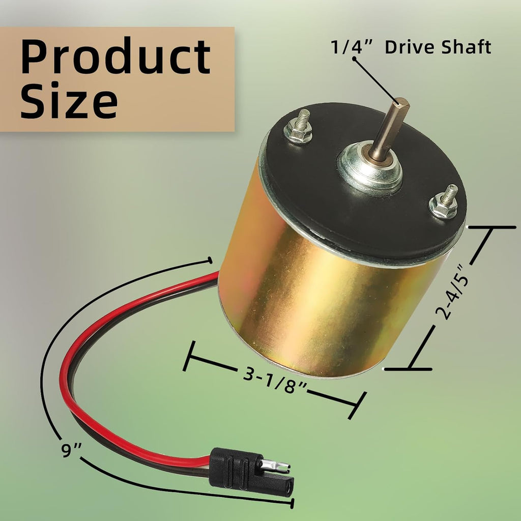 6-12V Motor Deer Feeder Motor 1/4" Drive Shaft for Game Feeders Durable Efficient Versatile Deer Feeder Motor Device
