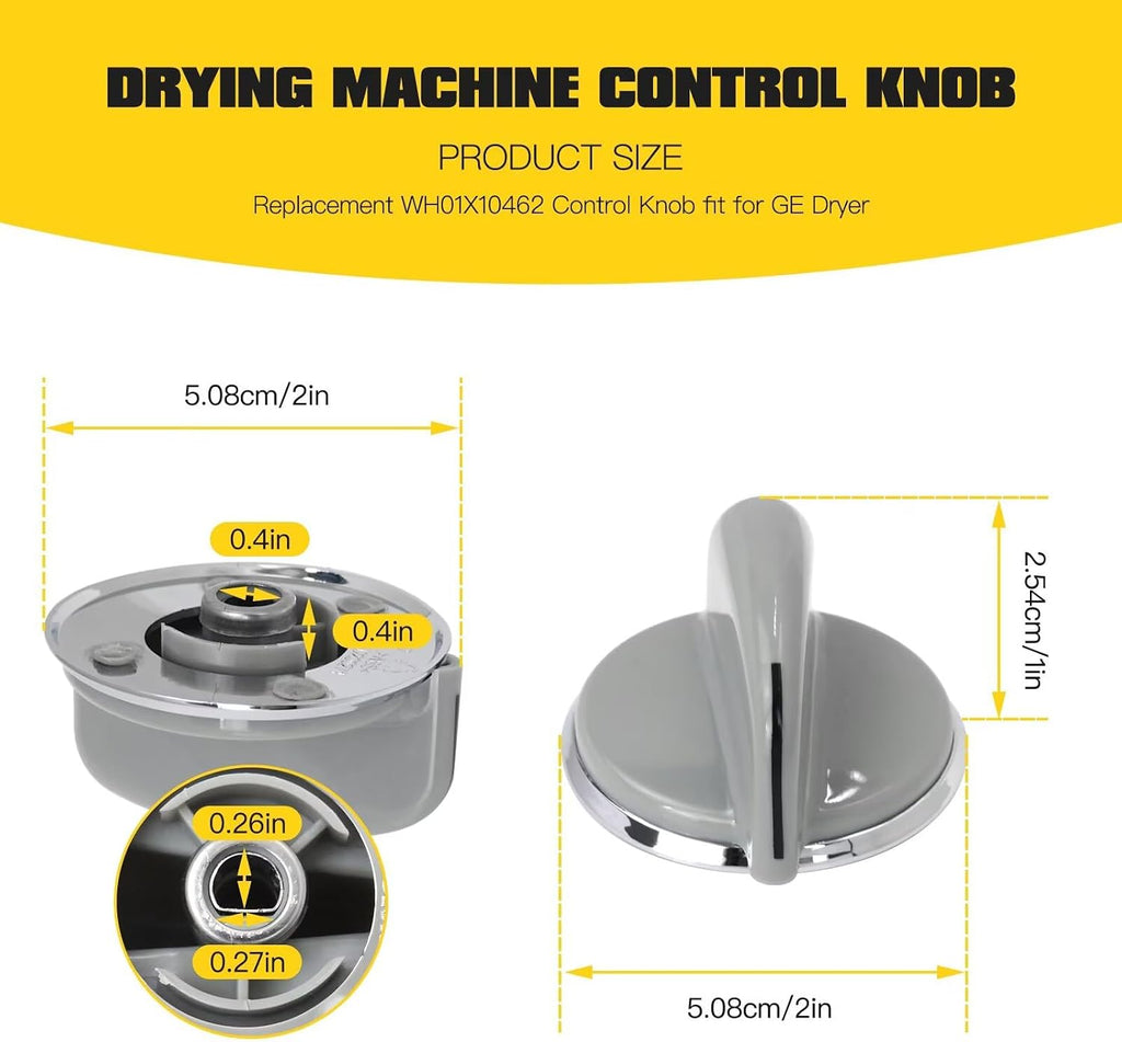 WH01X10462 AP4485269 Dryer Control Knob for GE GTDN50 Series GTDN500EM0WS GTDN500EM1WS GTDN500EM2WS GTDN500G*M0WS GTDN500G*M1WS GTDN500G*M2WS US Stock