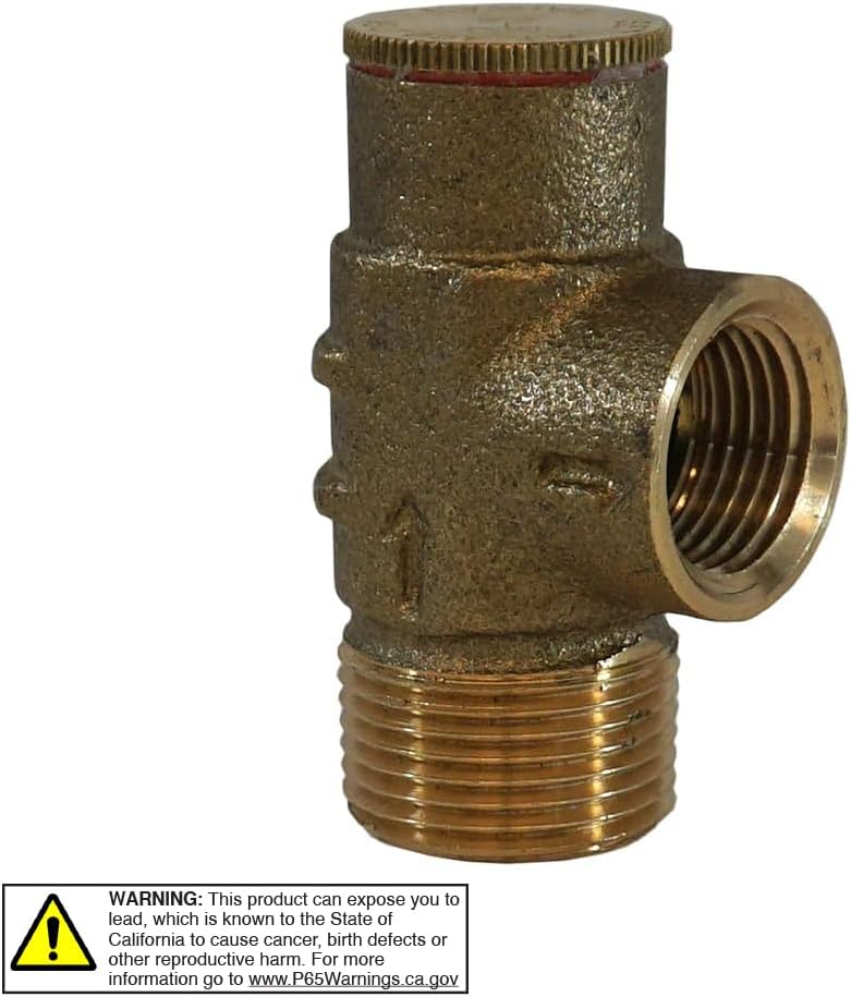Merrill MFG PRVNL50 1/2" No-Lead Pressure Relief Valve, Brass