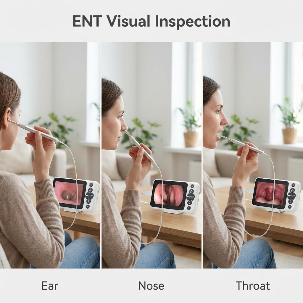 Digital Otoscope with 4.5" HD Screen, Ear Wax Removal Tool Kit