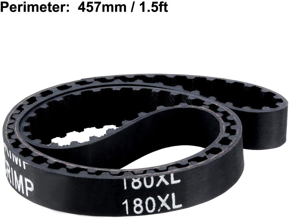 uxcell 180XL Rubber Timing Belt Synchronous Closed Loop Timing Belt Pulleys 10mm Wide
