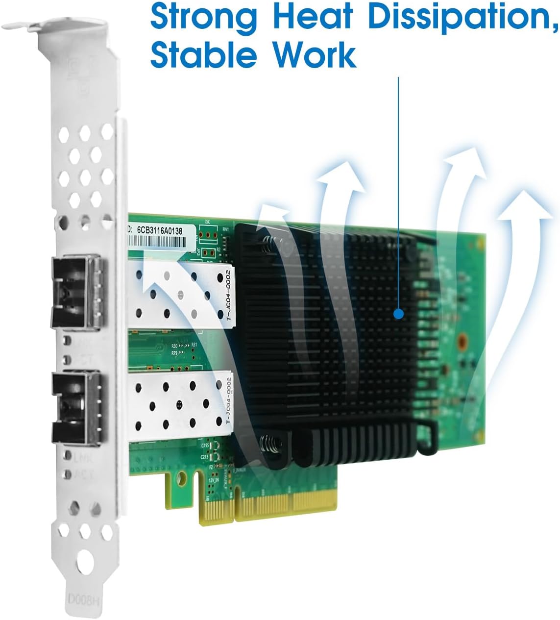 Mellanox ConnectX-5 Ex 25Gb/s Dual SFP28 Ethernet Card, PCIe 3.0 x8, RDMA Direct Access, InfiniBand Compatible, Ultra Low Latency Server Network Card