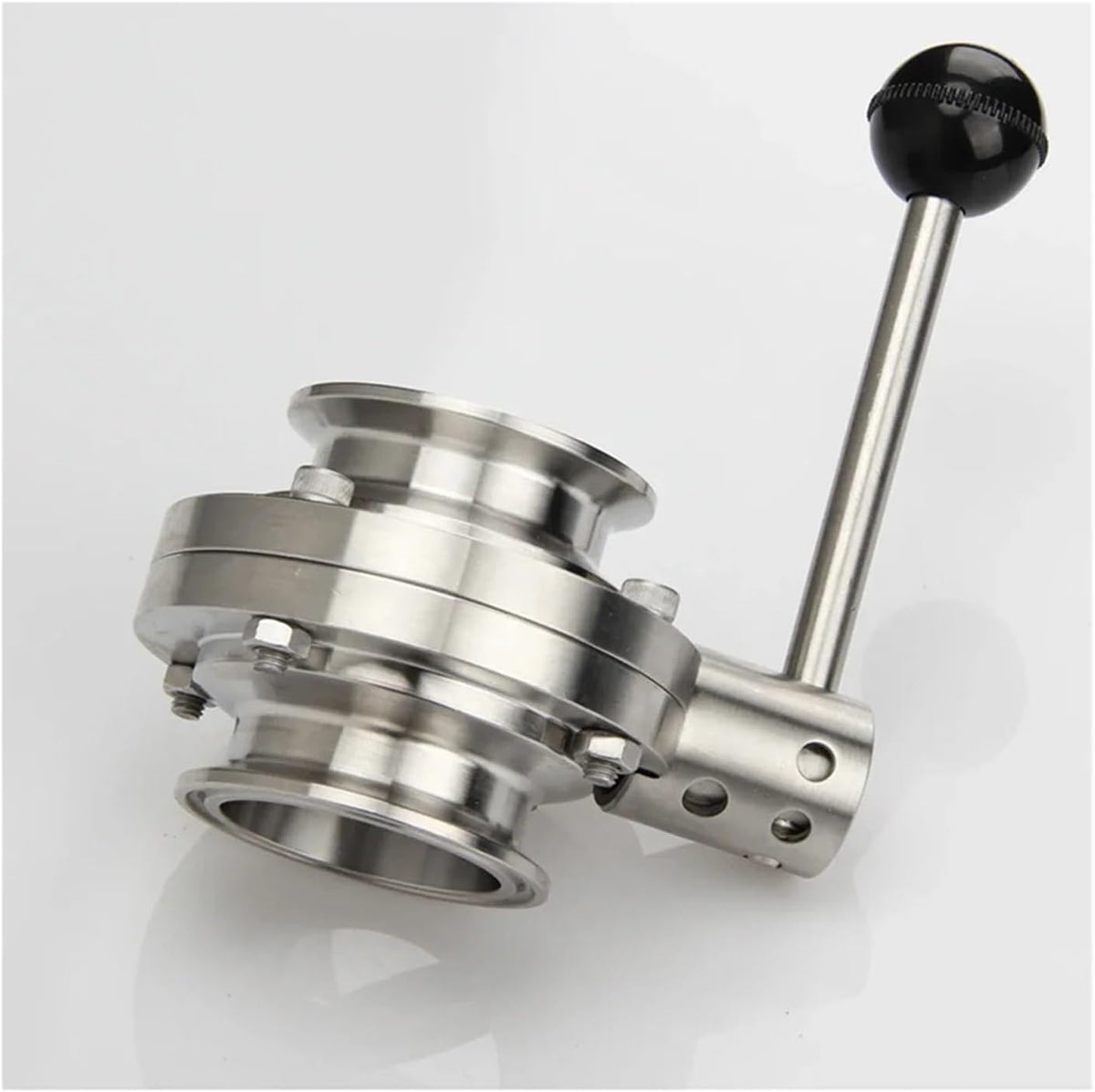 SS304 Stainless Steel Three-Clip Butterfly Valve