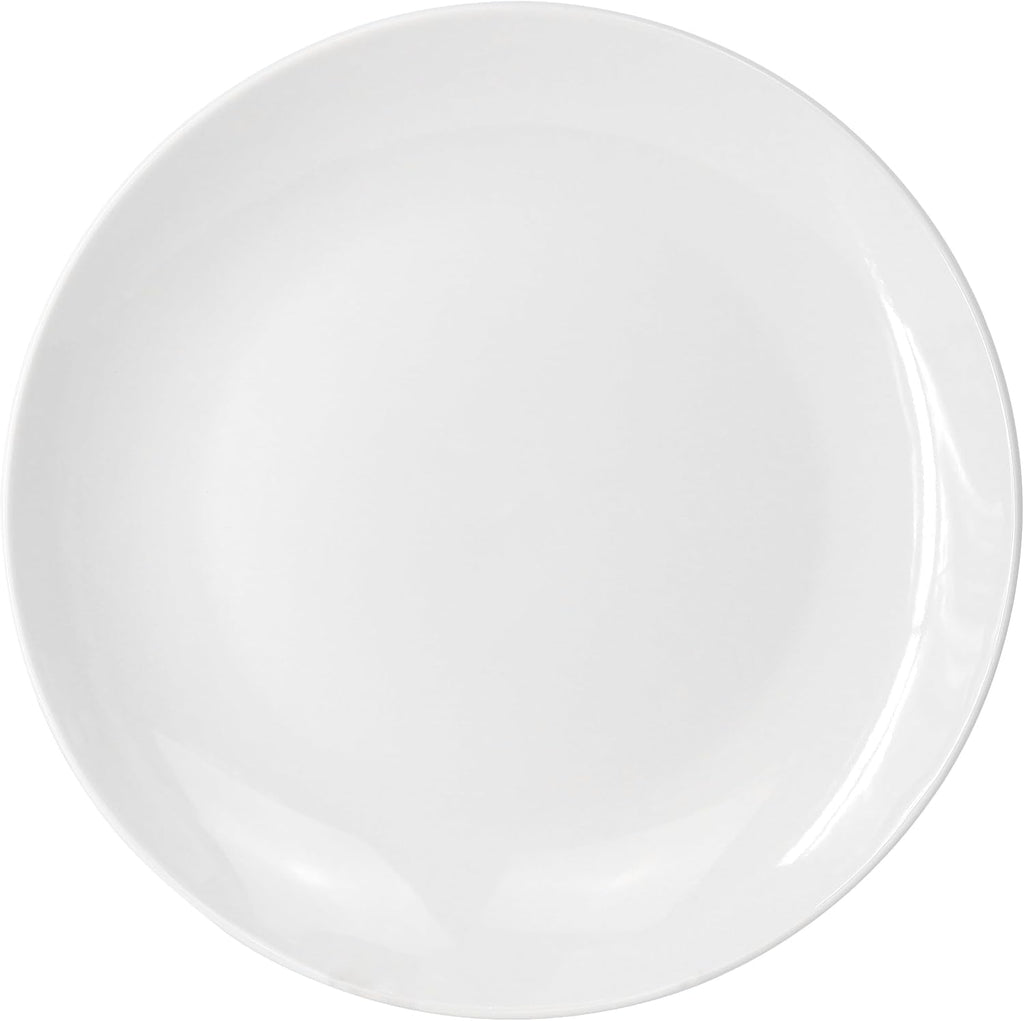 Professional Kitchen 12 Piece Porcelain Dinnerware/Tableware Set (Round Dinner Plate White)