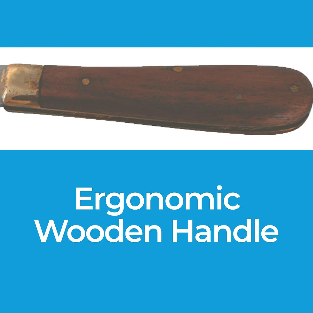 Mane & Tail Comb for Horses – Heavy-Duty, Ergonomic Design with Fold-Up Thinning Comb for Easy Carry & Wooden Handle