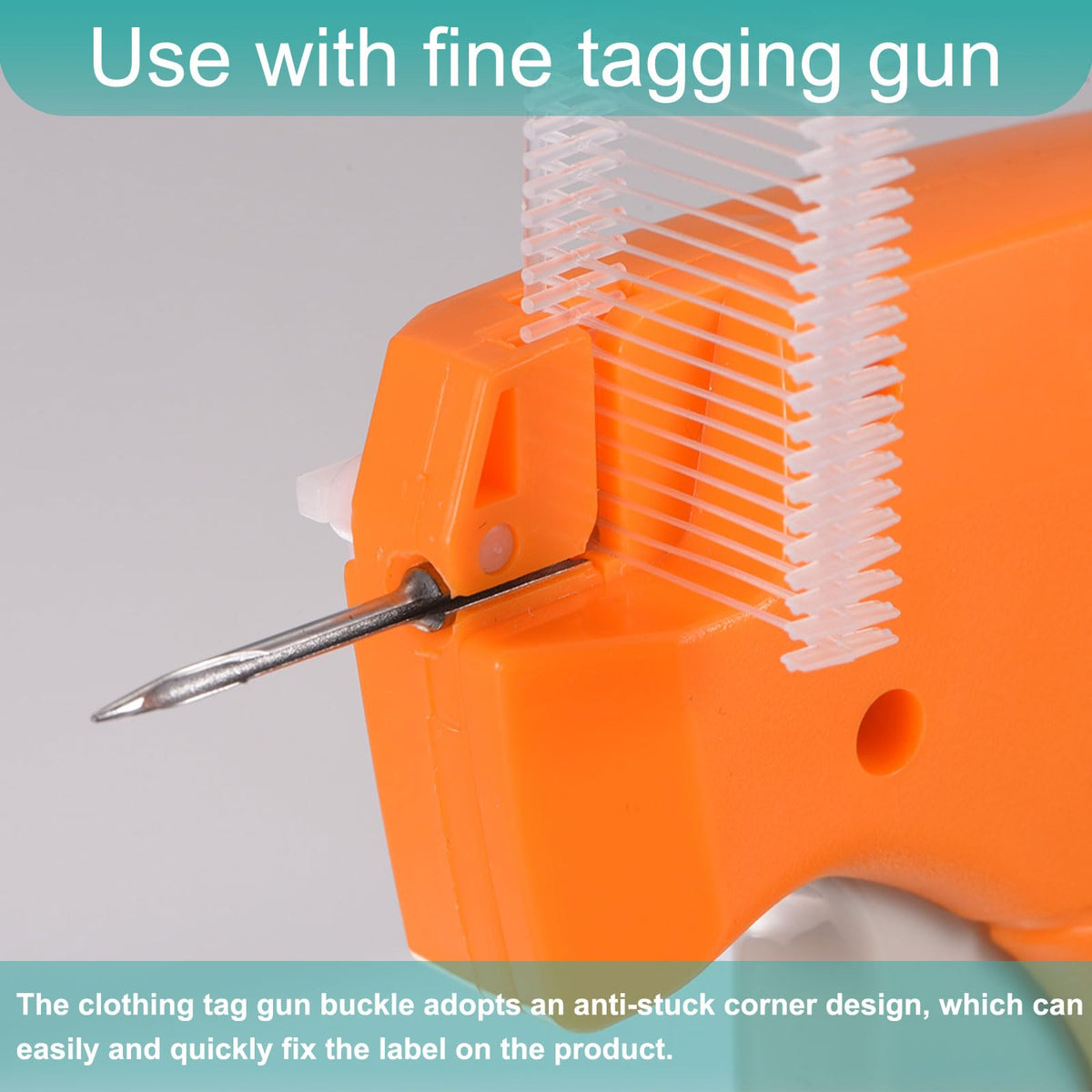 5000pcs Standard Tagging Gun Fasteners 25mm Plastic Barbs Pins Clear
