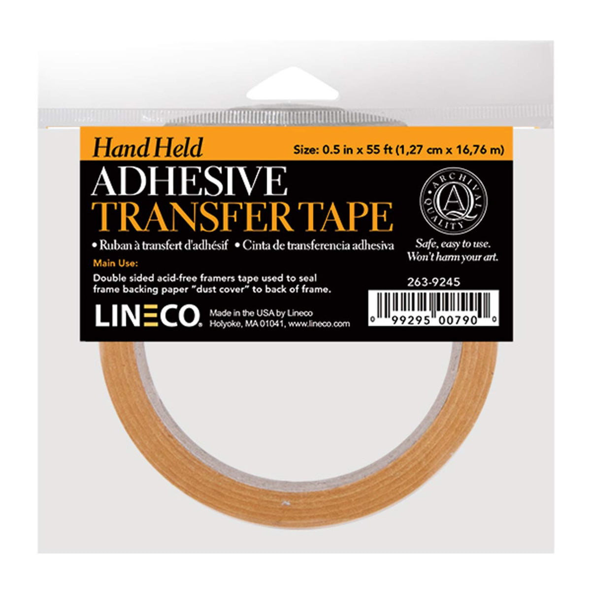 Reverse Wound Acid-Free 2 mil Adhesive Transfer Tape