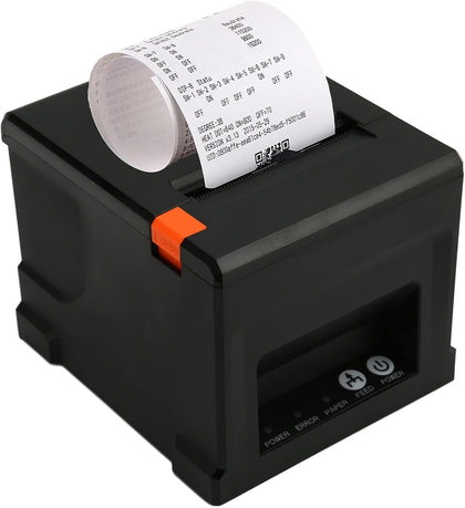 POS Printer, 80mm USB Thermal Receipt Printer, Restaurant Kitchen Printer with Auto Cutter, USB Serial Ethernet