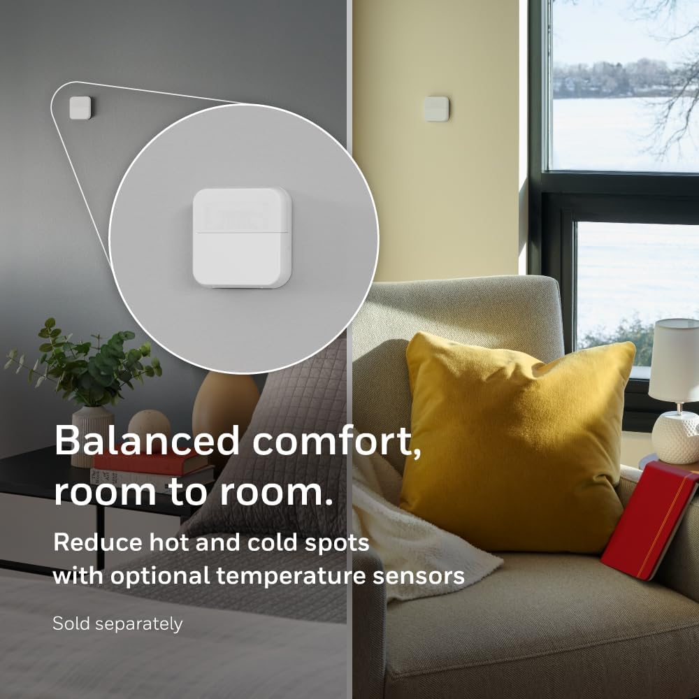 X7S Smart Wi-Fi Programmable Thermostat, White | Humidity Monitoring, 4.3" Customizable Touchscreen Display, Sensor